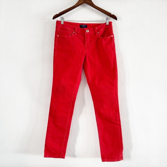 Isaac Mizrahi X Chevy Malibu Limited Edition Designer Jeans Sz 6 Red Malibu EUC - Picture 2 of 11